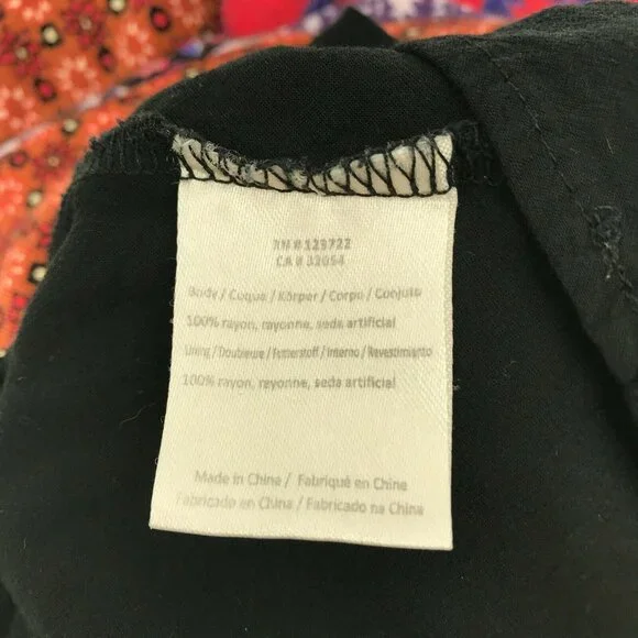 One September Womens Boho  Arcata Patchwork 3/4 Sleeve Multicolor Dress Size S - Picture 8 of 8